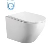 Комплект за вграждане Тоалетна чиния Becrisa Magenta Rimless + Структура за вграждане GROHE + Правоъгълен бутон GROHE допълнително изображение