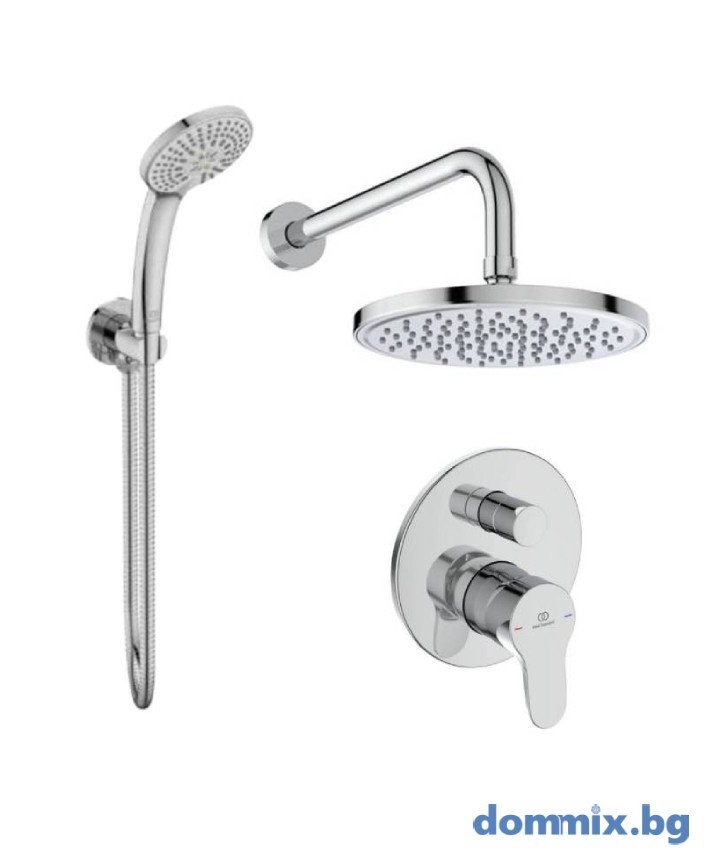 Душ система за вграждане Cerabase, с ръчен душ Idealrain Soft 100 Ideal Standart BD999AA