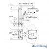  Душ система с термостатен смесител, черен мат Tempesta Cube 250 Grohe Matte Black  266892431 допълнително изображение