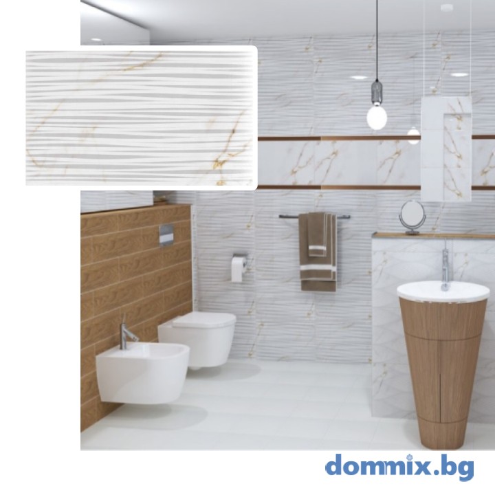 Фаянс Gualdo RLV Legua Mate White 33.3×55