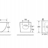 Комплект структура T112-001 с бутон SIENA по избор и стенна тоалетна 49см LT 046E-NR RIMLESS KARAG допълнително изображение