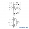 СМЕСИТЕЛ ЗА ДУШ, ЕДНОРЪКОХВАТКОВ 1/2″ Eurosmart Cosmopolitan GROHE 32837000 допълнително изображение