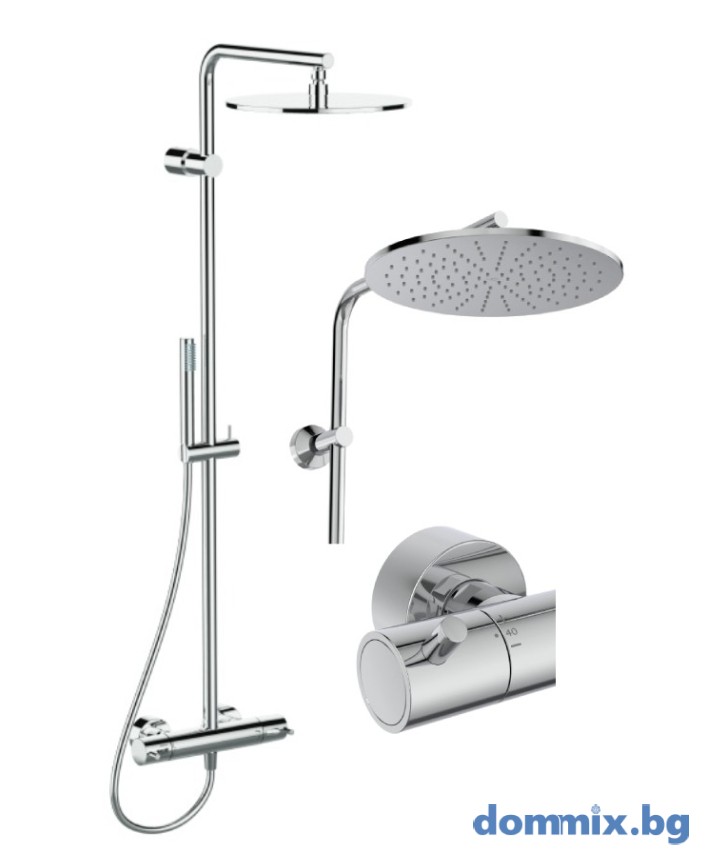 Душ система с термостатен смесител хром IDEAL STANDARD CERATHERM T125 A7589AA