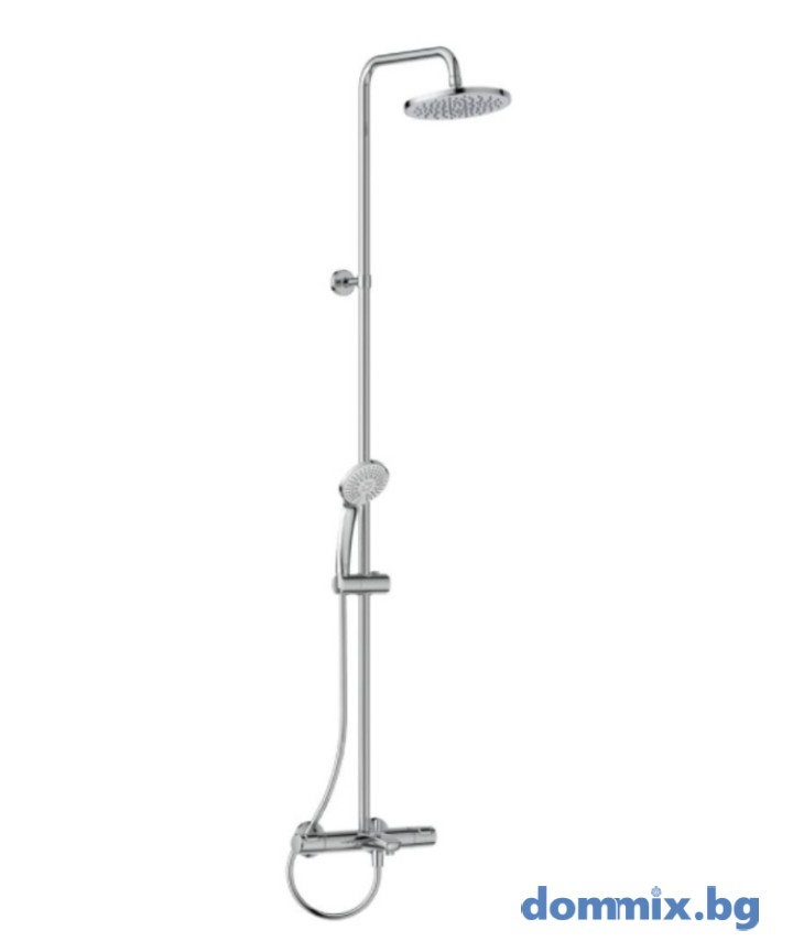 Душ система с термостатен смесител за вана/душ, хром IDEAL STANDARD CERATHERM T125 A7590AA