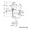 Grohe 233222433 Eurosmart Black Matt едноръкохватков смесител за мивка, M-размер с изскачащ сифон допълнително изображение