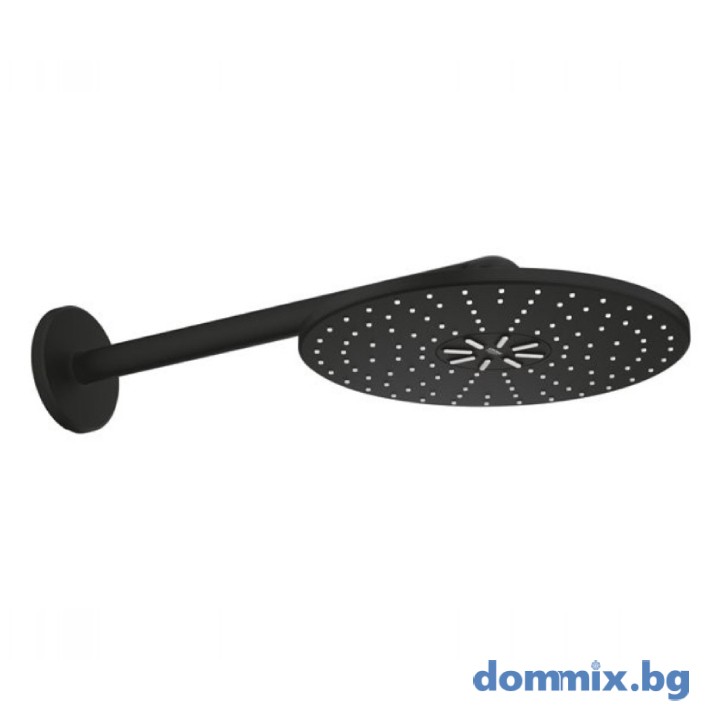 Grohe 22123KF0 Rainshower SmartActive 310 Стенна душ пита с рамо, черен мат