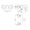 Ideal Standard Esla BC228AA Смесител за душ, хром допълнително изображение