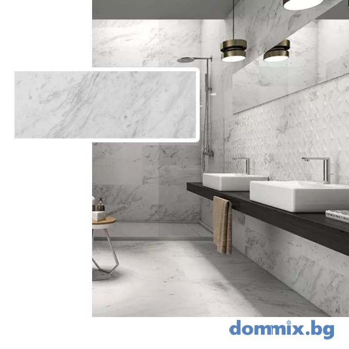 Фаянс Swan White Rect 29.5×90