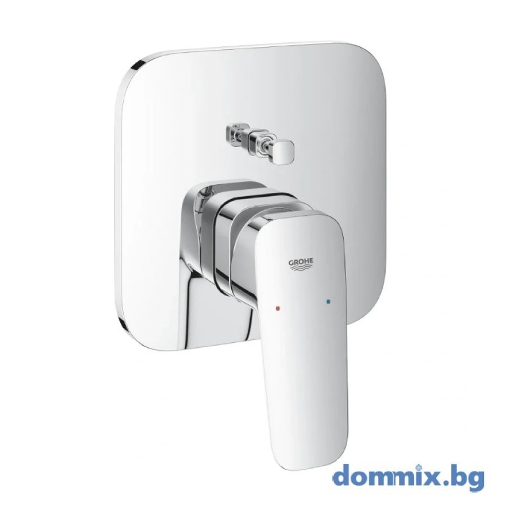 Смесител за вграждане за вана и душ, без тяло 35604000!, хром Grohe Cubeo 1017780000