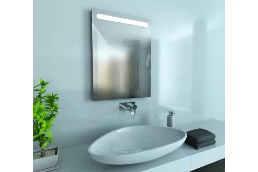 ОГЛЕДАЛО ЗА БАНЯ с вградено LED осветление Pura V, по поръчка