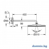 GROHE RAINSHOWER MONO 310 КОМПЛЕКТ ДУШ ПИТА 22121KF0 допълнително изображение