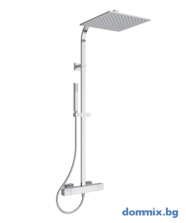 Душ система Ideal Standard A7542AA Ceratherm C100 със стенен термостатен смесител