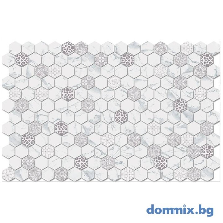 Мозайка Hexa Calacatta Deco 6060300
