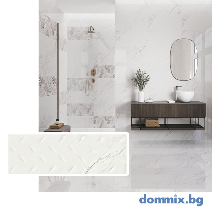 Фаянс Amposta Espiga Silver 30×90