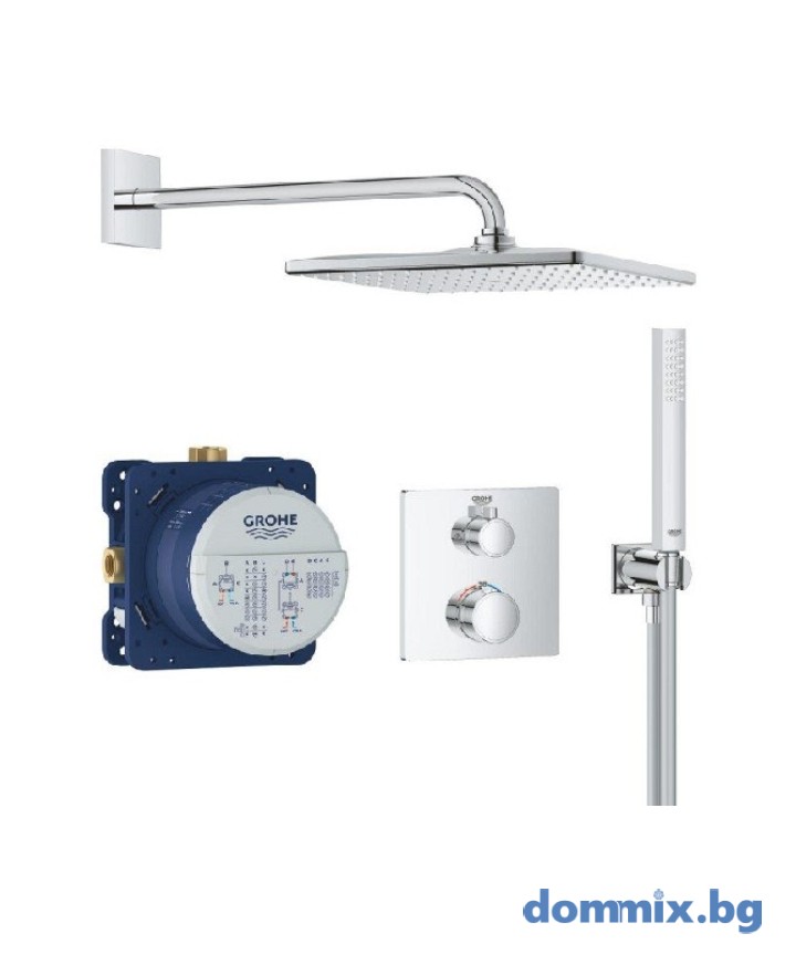 ТЕРМОСТАТНА ДУШ ГАРНИТУРА ЗА ВГРАЖДАНЕ GROHE EUPHORIA COSMOPOLITAN 34870000