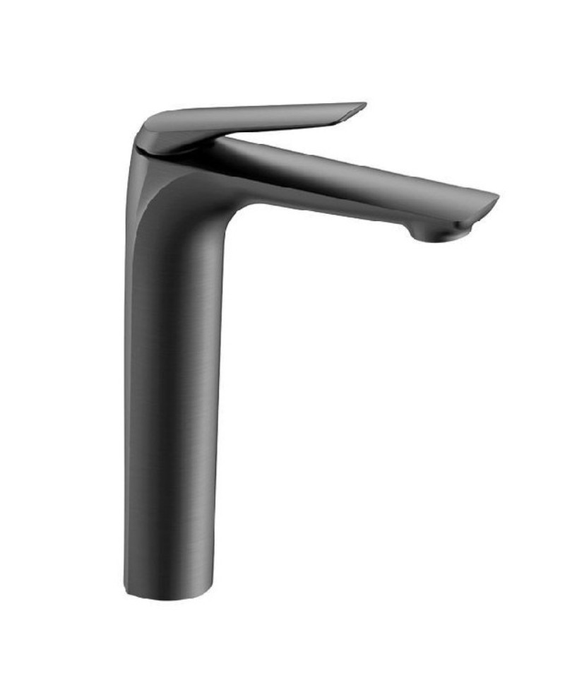 Стоящ смесител за мивка тип купа LEA GUN METAL сив Karag