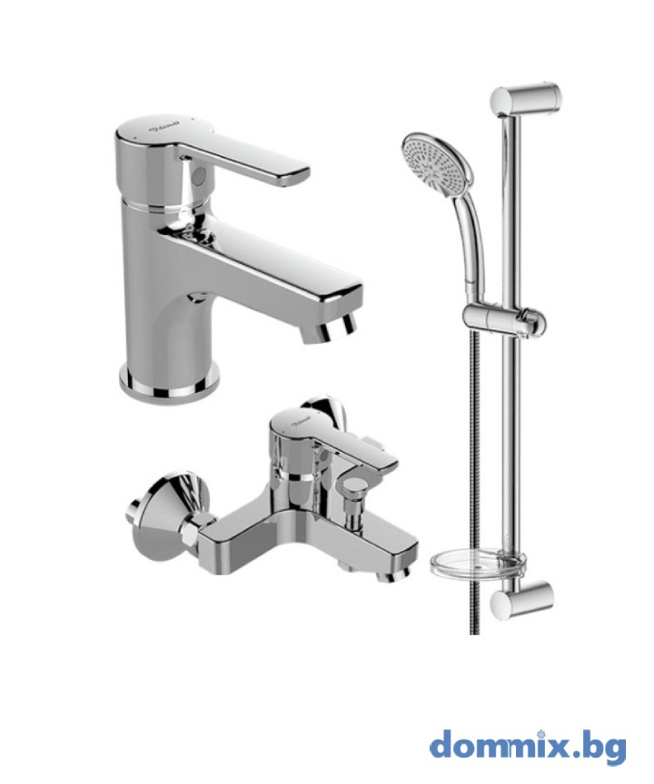 СМЕСИТЕЛ ЗА МИВКА, ВАНА/ДУШ И ТРЪБНО ОКАЧВАНЕ 3В1 VIDIMA CALISTA B1435AA