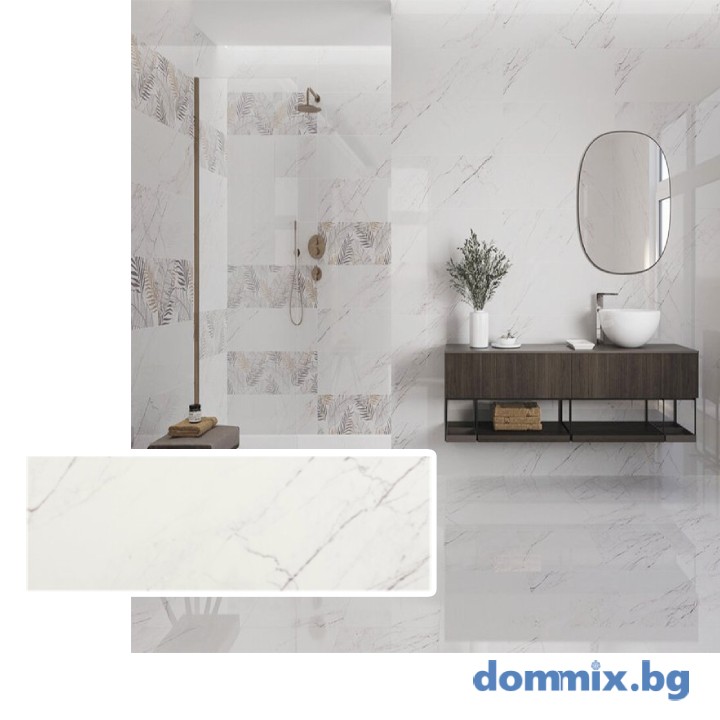 Фаянс Amposta Silver 30×90