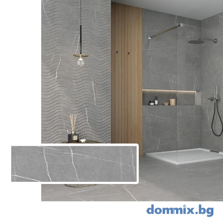 Фаянс Kairos Grey Rect Mat 29.5×90