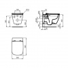 IDEAL STANDARD I.LIFE B WC КОМПЛЕКТ ЗА ВГРАЖДАНЕ R051901 допълнително изображение