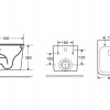 Комплект структура T112-001 с бутон CARINA по избор и стенна тоалетна LT 057E-R RIMLESS KARAG допълнително изображение