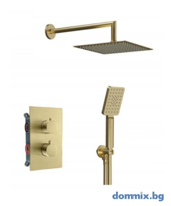 AQG ALPHA EC230 THERM, КОМПЛЕКТ ЗА ВГРАЖДАНЕ, BRUSHED GOLD