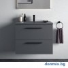 Шкаф с мивка 610x510x630мм с 2 чекмеджета, сив гланц/черен мат IDEAL STANDARD I.LIFE B T5270NG/T460558/T5326XG допълнително изображение