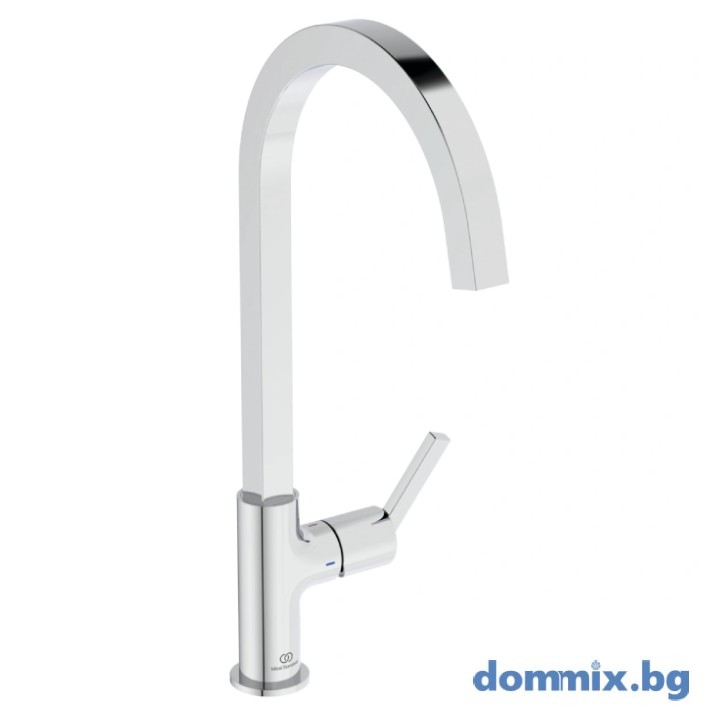 Смесител за кухня с висок подвижен R чучур 360*, хром IDEAL STANDARD GUSTO BD411AA