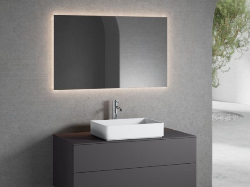 Karag Miletos Правоъгълно огледало за баня с LED осветление, IP44, 4500K, 600x800mm