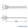 ДВОЕН ПОДВИЖЕН ДЪРЖАЧ ЗА ХАВЛИИ В БАНЯ, ЧЕРЕН МАТ GROHE ESSENTIALS 1024672430 допълнително изображение