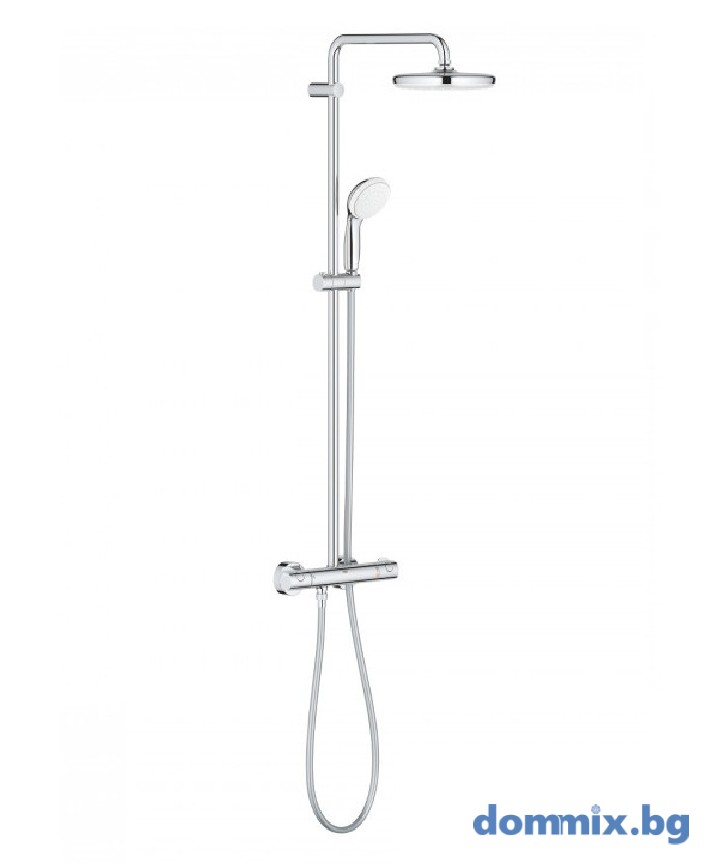 ДУШ СИСТЕМА С ТЕРМОСТАТ ЗА СТЕНЕН МОНТАЖ BAUCLASSIC 210 GROHE 26699000